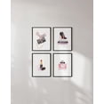 thumbnail image 6 of Haus and Hues Makeup Wall Decor for Makeup Room - Set of 4 Makeup Pictures Wall Decor, Lipstick Picture Wall Decor Designer Wall Art, Makeup Pictures Wall Decor Vogue Wall Art (Framed Black 16x20), 6 of 6