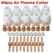 40Pcs Air Plasma Cutter cutting consumables Extend Fit PT-31 -40 Torch CUT-40 50