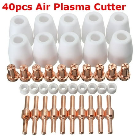40Pcs Air Plasma Cutter cutting consumables Extend Fit PT-31 -40 Torch CUT-40