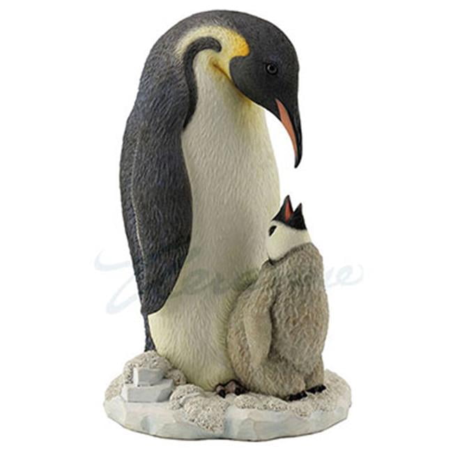 9 Inch Animal Figure Penguin wHungry Youngster Collectible Display