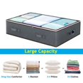 thumbnail image 4 of Hyasfey 1/2Pcs Waterproof Storage Containers with Reinforced Handles Zipper Closure Large Capacity Clothes Toys Quilts Organizer Under-bed Storage Box, 4 of 8