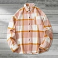 thumbnail image 2 of GXWEA Button Down Shirt Men Mens Fall Shirts Mens Flannel Shirts Long Sleeve Lightweight Plaid Shirt Casual Button Down Shirts Jacket XXXXXL, 2 of 4