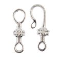 thumbnail image 2 of John Bead MHF Bali Style Hook Clasp 25mm Slv 4pc, 2 of 2