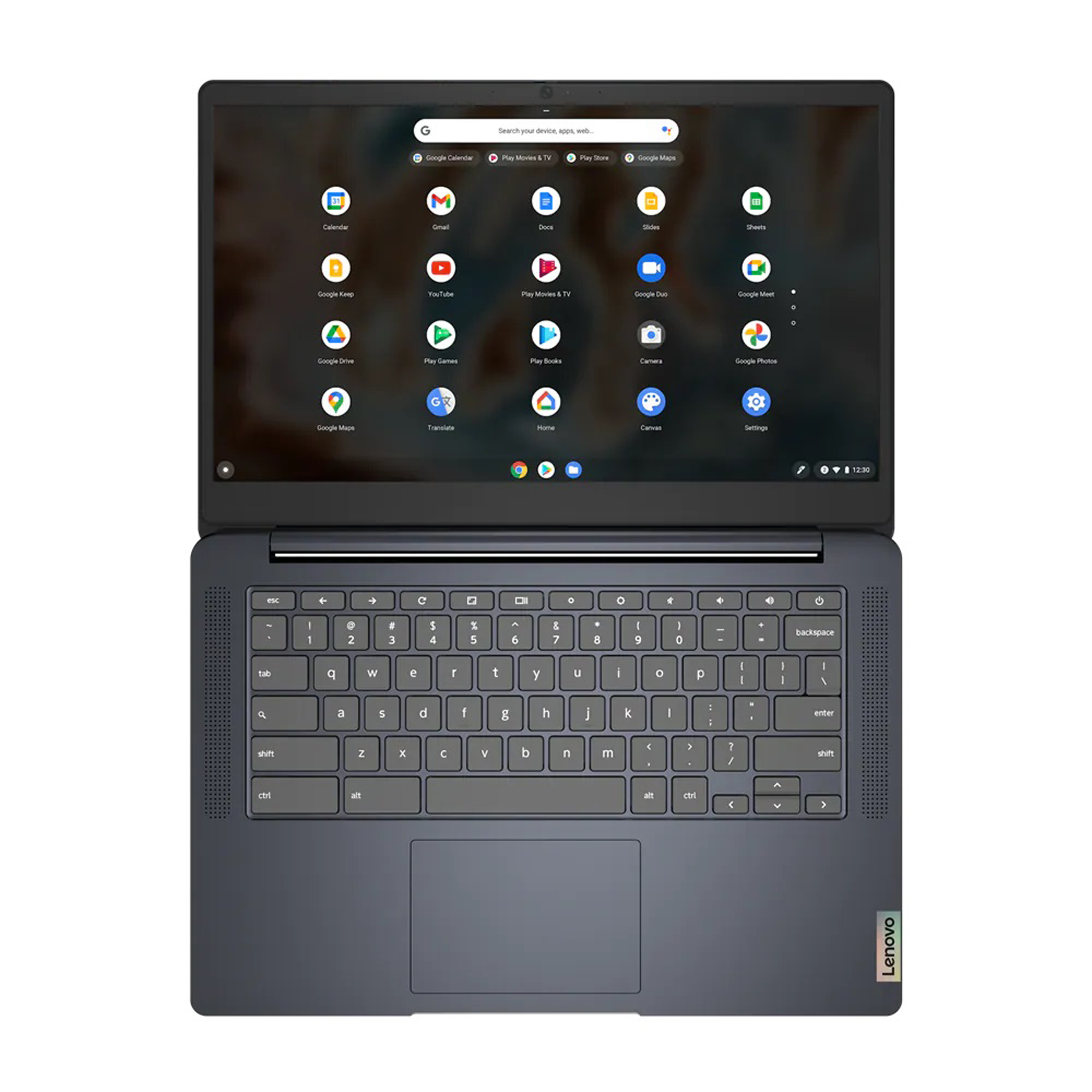 Lenovo IdeaPad 3 Chromebook, 14" HD, MediaTek MT8183, 4GB RAM, 64GB eMMC, ARM Mali-G72 MP3, Chrome OS, Abyss Blue, 82KN002GUS - image 4 of 5