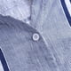 thumbnail image 5 of ICHUANYI ClearanceWomen Plus Size Three Quarter Striped Print V-Neck Loose Fit T-Shirt Blouse(Blue, XL) ICHUANYI WER20232080506174, 5 of 9