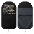 thumbnail image 6 of POLERO Front Seat Cover Machine Washable Microfiber, Compatible with Van Truck Seat, for Cars Trucks SUVs, Tiger Motivational Design, 6 of 7