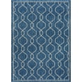 thumbnail image 3 of Veranda Transitional 5' x 7' Indigo and Light Gray Polypropylene Outdoor Area Rug, 3 of 8