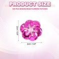 thumbnail image 2 of Uxcell Sequin Bead Flowers Patches, Flowers Applique with Crystal Beaded Sew on Cloth Patch for Dress Garment Shoes Bags Accessory DIY Clothes Craft Rose Red, 2 of 5