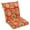 Farrington Terrace, variant on Blazing Needles Spun Polyester Outdoor Squared Seat/Back Chair Cushion-Color:Vanya Paprika
