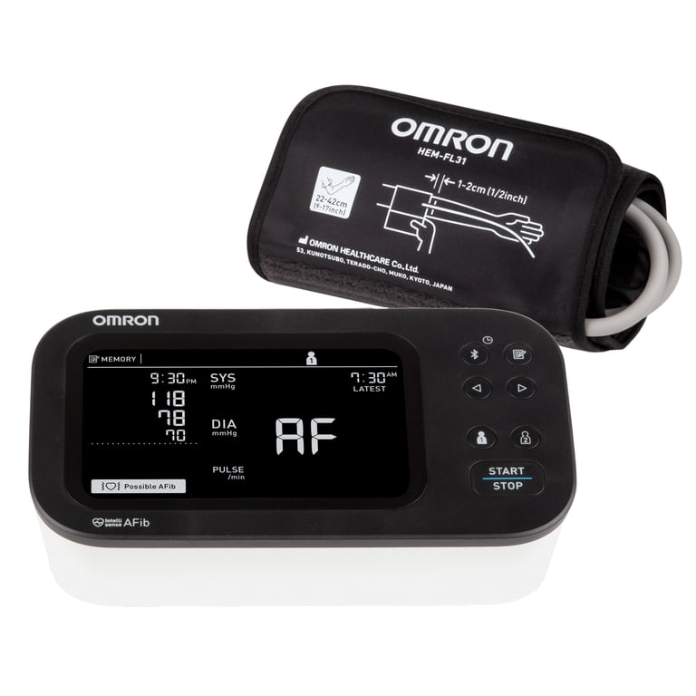 Omron 10 Series Upper Arm Blood Pressure Monitor and EnviroMax AA