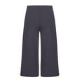 thumbnail image 3 of Bootleg Yoga Capris Pants for Women Tummy Control High Waist Workout Flare Crop Pants with Pockets, 3 of 6