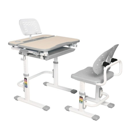 Primecables Children Desk Chair Set Ergonomic Height Adjustable