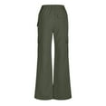 thumbnail image 5 of Fiaer,Womens Cargo Baggy Pants with Multiple Pockets,Women's Plus Size Casual Trendy Straight Legging Trousers,Ladies Hiking Running Joggers Army Green XL, 5 of 6