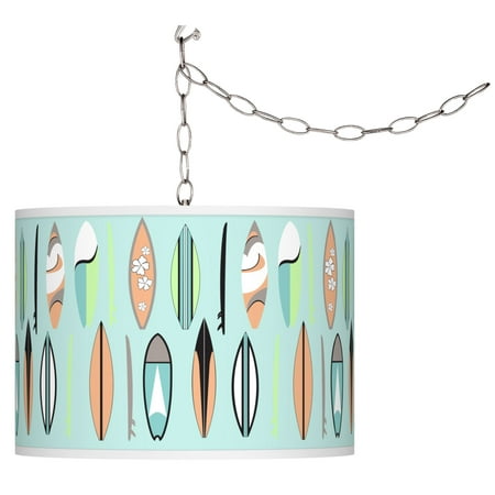 

Giclee Glow Retro Surf Giclee Glow Plug-In Swag Pendant