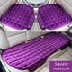 thumbnail image 3 of Cojín de asiento de coche de invierno, cojín de asiento de felpa bordado a cuadros sin espalda, 3 of 6