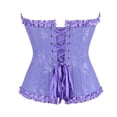 thumbnail image 3 of Grebrafan Bustier Corset Renaissance pour Femmes Bleu Violet 2TG, 3 of 5