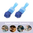 thumbnail image 3 of WASHWEPE 60Pares Conectores Rápidos En T Para Empalmes Eléctricos Con Terminales Aislados, 3 of 8