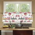 thumbnail image 4 of Yayeee Kitchen Curtains Tier Set of 2 Light Filtering 57"x24" Over Sink Window Panels, Christmas Penguin, 4 of 7