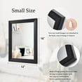 thumbnail image 2 of Wall Mirror Black Rectangle Mirrors for Wall with Wood Framed Decorative for Bedroom Bathroom Living Room Farmhouse Entryway Hanging Small, 2 of 4
