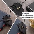 thumbnail image 4 of DIY Wall Clock Pendulum Movement Mechanism with 6 Pairs Hands Quartz Repair Shaft for Craft Frameless Clock Replacement, 4 of 8