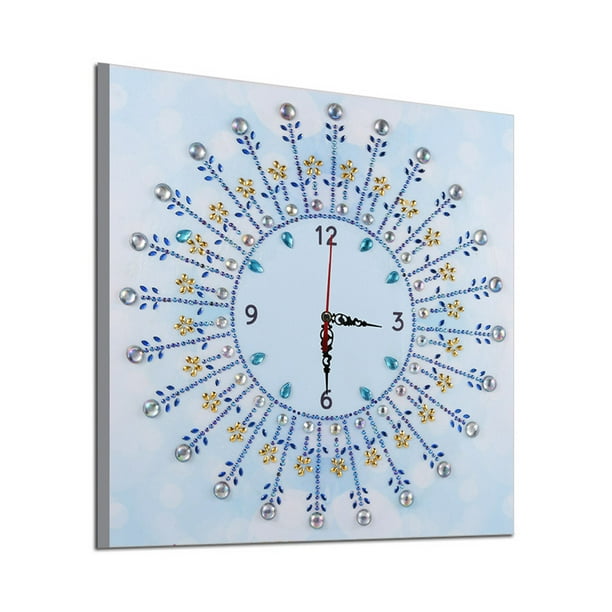 Lieteswe Diamond Painting Clock Kits 5d Wall Art Craft Diy Com - Wall Clock Art And Craft