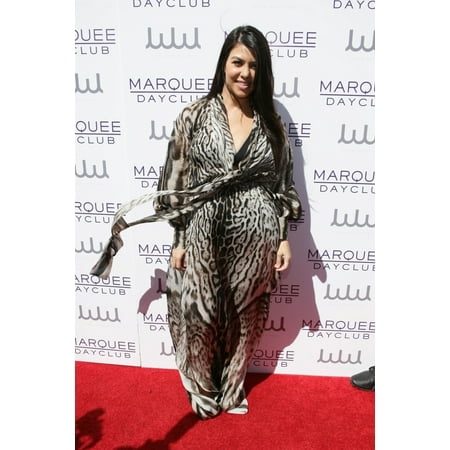 Kourtney Kardashian (Wearing A Roberto Cavalli Dress) At Arrivals For Kourtney Kardashian Hosts The Marquee Dayclub