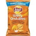 thumbnail image 2 of Lay's Wavy Cheddar & Sour Cream Potato Chips - 240g (8.46 oz), 2 of 4