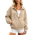 thumbnail image 3 of Enjoytime Sweatshirt for Women Collared Long Sleeve Full Zip Up Jacket Comfy Casual Work Fashion Sweatshirts 2026, 3 of 6