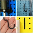 thumbnail image 3 of RENACLIPY 10Pcs Black Metal Pegboard Tool Hooks Strong Utility Hooks for Garage and Home Storage, 3 of 8