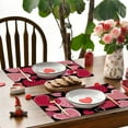 thumbnail image 5 of Valentine's Day Placemats 3pc Gnome Table Mats decoration Anniversary Table Mats for Party Kitchen Dining Decoration 12 x 18 In, 5 of 11
