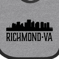 thumbnail image 4 of Inktastic Richmond Virginia City Skyline Boys or Girls Baby Bib, 4 of 4