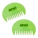 thumbnail image 5 of recogedoras de hojas, rastrillos manuales versátiles, herramienta de jardinería para limpiar basura, escombros de césped, esparcir mantillo en Redondo verde claro, 5 of 8