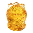 thumbnail image 3 of Esculturas de lingotes de cristal amarillo, estatua de cuenco de cornucopia Fengshui Craft para decoración, adorno,, 3 of 9