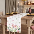 thumbnail image 2 of Table Runners 108 Inches Long Dress Scarves, Pink Spring Floral Farmhouse Coffee/Dining/Kitchen Table Runner for Living Room, Pastoral Flowers Farmhouse 13x108 Inch, 2 of 9