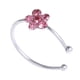 thumbnail image 1 of Aro nasal pequeño de cristal transparente con forma de flor fina: joya de cristal brillante para la nariz, para mujeres y niñas., 1 of 3