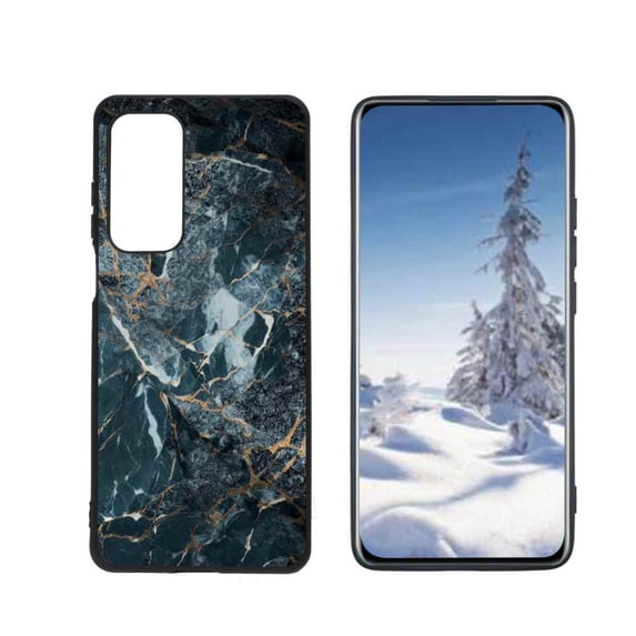 Dark-Marble-208 Phone Case, Degined for Motorola MOTO Edge 2021 Case Men Women, Flexible Silicone Shockproof Case for Motorola MOTO Edge 2021
