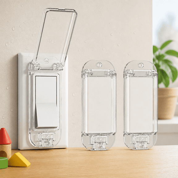 2 Light Switch Guard Cover Proof Wall Switch Cover Guard Rocker Light Switch Protects Lights Circuits Accidentally Turned