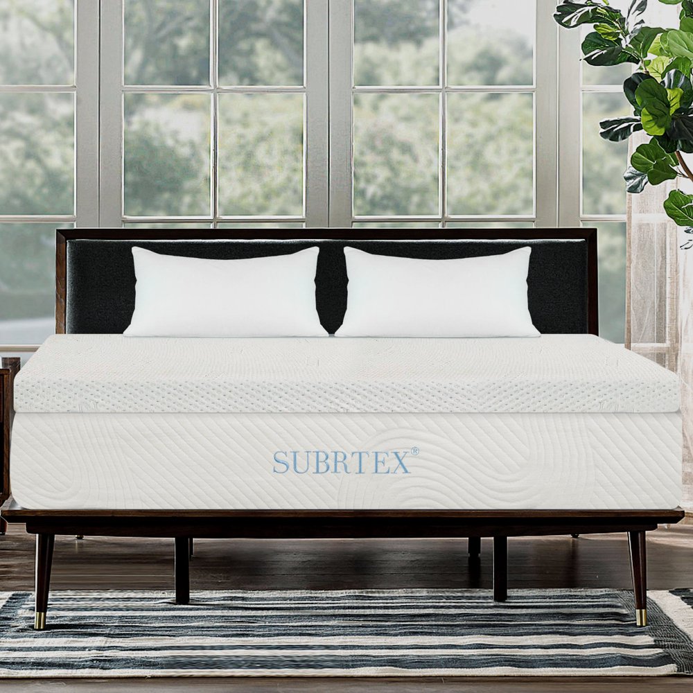 Subrtex 2, 3, or 4 Inch GelInfused Memory Foam Mattress Topper with