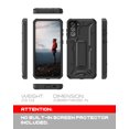 thumbnail image 2 of CaseBorne ArmadilloTek V Case for Samsung [Galaxy S22+ Plus 5G] with Kickstand Full-Body Multi-Layer Rugged - Black, 2 of 6