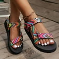 thumbnail image 3 of Bohemian Platform Athletic Sandals for Women 2025 Ethnic Beach Summer Outdoor Sports Footbed Walking Sandals, 3 of 6