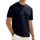 thumbnail image 4 of Tops para hombre, blusas y camisas de manga corta con cuello redondo para hombre, jersey de verano de color liso, informal, transpirable, de manga corta con cuello redondo, tops de poliéster para homb, 4 of 7