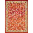 thumbnail image 2 of Unique Loom Krystle Penrose Rug Rust Red/Gold 10' x 14' 1" Rectangle Floral Farmhouse Perfect For Living Room Bed Room Dining Room Office, 2 of 7