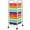 Turquoise, Orange, Green, Purple & Tomato, variant on BOBOKY 10 Drawer Rolling Storage Cart Scrapbook Paper Office School Organizer (Multicolor)
