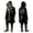 00#&-Black13541, variant on Boys Long Jacket Retro Fantasy Hooded Outerwear Coat, Brown, 14-15 Years