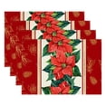 thumbnail image 1 of Christmas Placemat Set 4-Pack Holiday Table Mat for Dining Room or Living Room Decor with Festive Design, 1 of 8