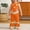 Orange, variant on BRGZLK Toddler Baby Girls Outfit Summer 2026 Cute 3D Crochet Floral Waffle Tassel Tops and Flare Pants Trendy Comfortable Clothes Beige 9-12M