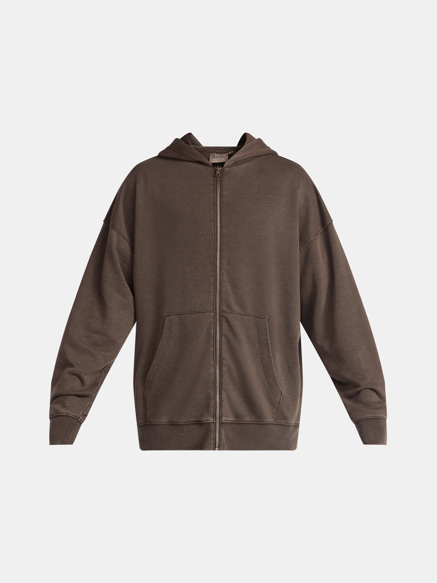 No Boundaries Zip Hoodie with Long Sleeves, Men's & Big Men's