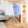 thumbnail image 6 of golytefs 51.18-70.87in Foldable Tripod Clothes Drying Rack Height-adjustable for Clothes, 6 of 9