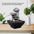 thumbnail image 3 of Indoor Tabletop Fountain, Zen Waterfall Feature for Desktops, Colors Randomly Assorted, Resin Construction Ensuring Durability and Continuous Water, 3 of 5