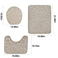 thumbnail image 3 of Back To School!Bathroom Rug Sets with Toilet Cover,3 Piece Rug Sets for The Living Room,Super Soft Non Slip Bathtub Carpet and Absorbent Bath Mat, Bathroom Carpet, Plush Bath Mat for Bathroom, 3 of 8